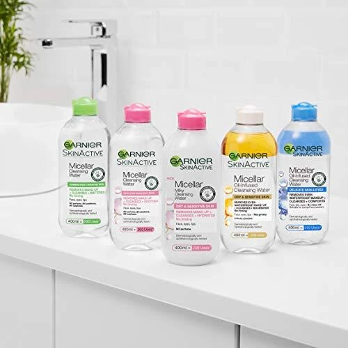 Garnier Skin Naturals Dviejų fazių priežiūros micelinis vanduo su rugiagėlėmis 400 ml