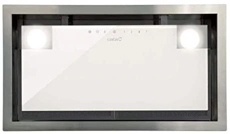 CATA | Gartraukis | GC DUAL A 75 XGWH | Antgalis | Energijos vartojimo efektyvumo klasė A | Plotis 79,2 cm | 820 m³/h | Jutiklinis valdymas | LED | Baltas stiklas