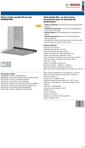 Gartraukis BOSCH DWB66FM50 Garų surinktuvas