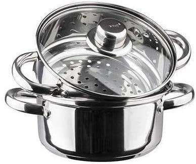 King Hoff Puodas do gotowania na parze, stal komplektas 3 elementy śr.18cm 2,5l kinghoff