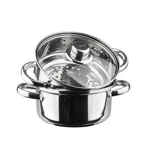 King Hoff Puodas Garinimo puodas, plieno, 3 elementų rinkinys, 24 cm skersmuo, 5 l, „Kinghoff“