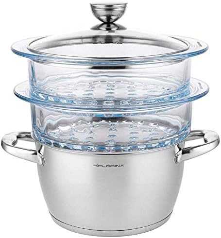 Florina GARINĖ PUODAS SATINA 20CM INOX 3 DALIS. (2,5 L PUODAS, 1,9 L STIKLAS TRANSPORTO PRIEMONĖ, dangtis) | Sourcing