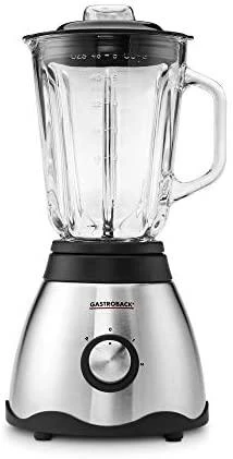 Gastroback Maišytuvas 40999 Vital Nerūdijantis plienas / juodas / Transparent, 850 W, Glass, 1.5 L, Ice crushing, 21000 RPM, Type Tabletop