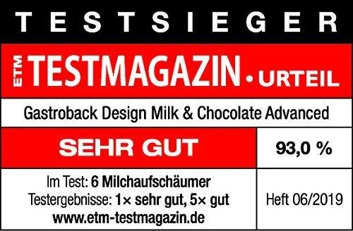 Gastroback Design Milk & Chocolate Advanced Nerūdijantis plienas, 1 L, Pieno plakiklis, 650 W