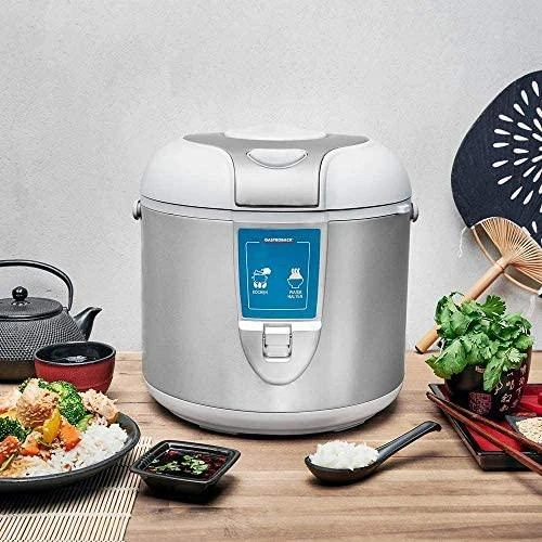 Ryžių virimo puodas Gastroback Rice cooker 42507 Inox/ Baltas, 450 W, Capacity 3 L, Number of baskets 2