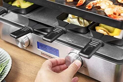 Gastroback 42562 Design Raclette Fondue Advanced Plus Nerūdijantis plienas