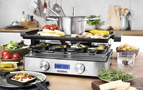 Gastroback 42562 Design Raclette Fondue Advanced Plus Nerūdijantis plienas