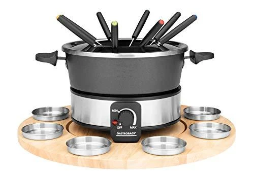 Gastroback 42566 Fondue Set Drehteller mit 8 SaucenbehÃ¤ltern