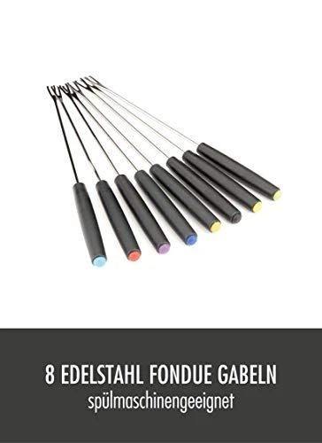 Gastroback 42566 Fondue Set Drehteller mit 8 SaucenbehÃ¤ltern