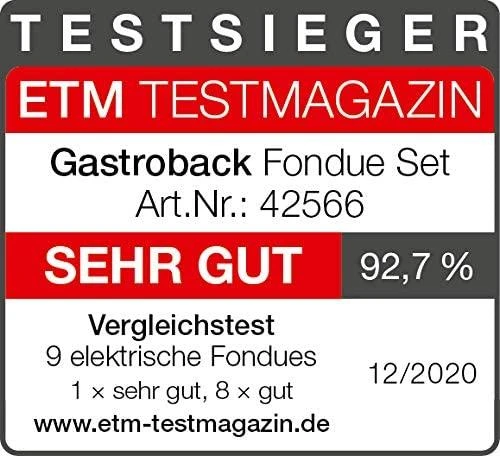 Gastroback 42566 Fondue Set Drehteller mit 8 SaucenbehÃ¤ltern