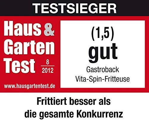 Gruzdintuvė Gastroback Vita-Spin Fryer, 2000 W, 2.5 l, juoda