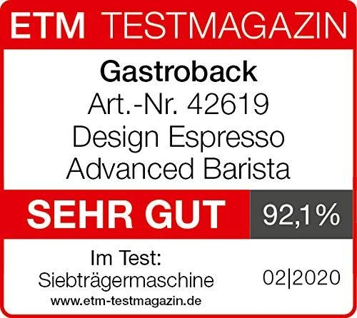 Kavos aparatas Gastroback 42619 Design Espresso Advanced Barista