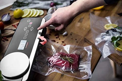 Virtuvinės svarstyklės Gastroback Advanced Scale Pro 46014 vakuuminis sandariklis. Pilnai automatinis arba rankinis, Juodas, 120 W.