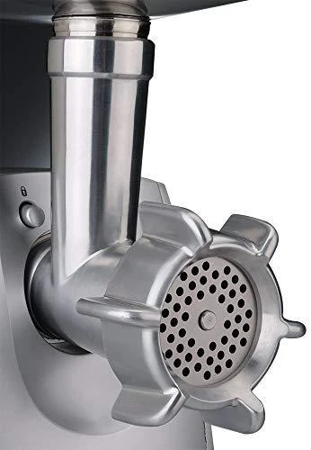 Mėsmalė Mėsos malimo mašina Gastroback Design Mincer Pro M 41408 Sidabrinis, Greičių skaičius 2, 3 malimo diskai (3 mm / 4,8 mm / 8 mm), Kebbe priedas rytietiškai virtuvei, dešrų įdaro ir sausainių tvirtinimas
