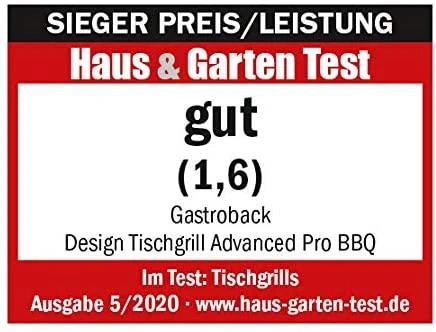 Gastroback Design Table Grilis Advanced Pro BBQ 42523 Table 2300 W Juodas/Nerūdijantis plienas