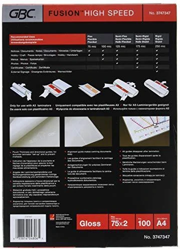 GBC Acco FOLIA DO LAMINATORA HighSpeed A4 2x75 mikrofonas – 3747347