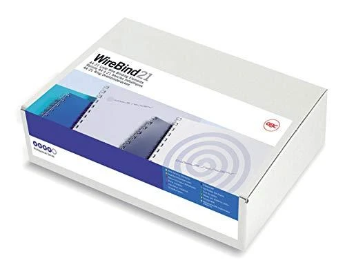 Acco Esselte Metalinės įrišimo spiralės GBC A4 21L, 14mm, 100 vnt./pak., balta sp.