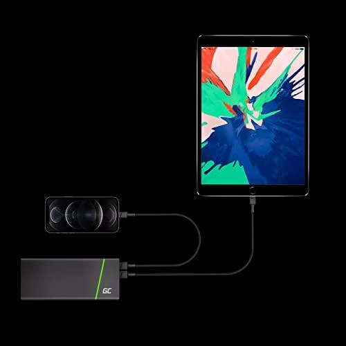 Green Cell Žalias Cell GREENCELL laidas GC PowerStream USB-A – Lightning 200cm Apple 2.4A