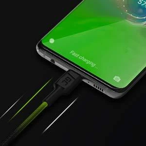 Green Cell Žalias Cell Žalias Cell USB-C kabelių komplektas 3x QC 3.0 0.3 m 1.2 m 2 m
