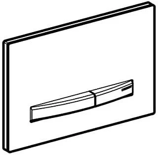 Geberit taustiņš Sigma50, 266x164 mm, balts/hroms
