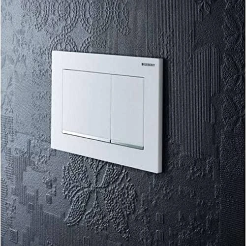 Geberit taustiņš Sigma30, 246x164 mm, balts/zelts/balts