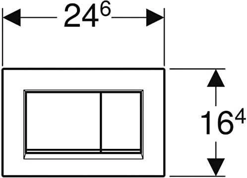 Geberit vandens nuleidimo mygtukas Sigma30, 246x164, juodas matinis