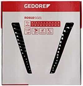 Gedore Rinkinys 21 vnt. veržliarakčiai Raudonas