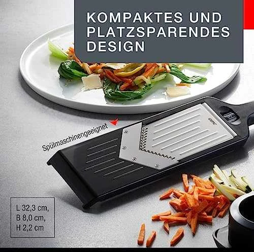 GEFU Julienne VIOLI 2.0 slicer Manual Juodas ABS synthetics, Nerūdijantis plienas