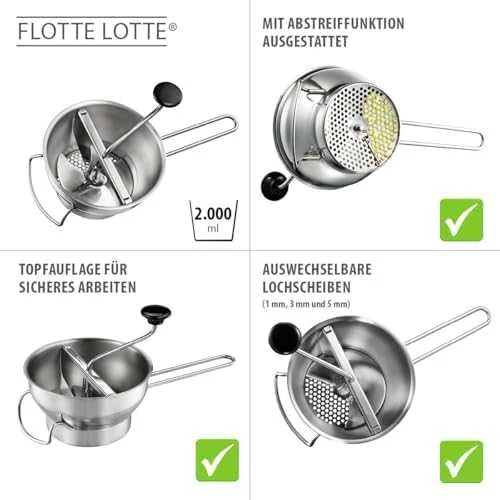 Rinkinys: maisto malūnas + 3 diskai GEFU FLOTTE LOTTE G-89210