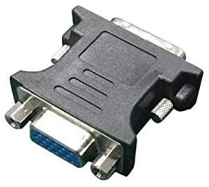 Juodas DVI į VGA adapterio keitiklis