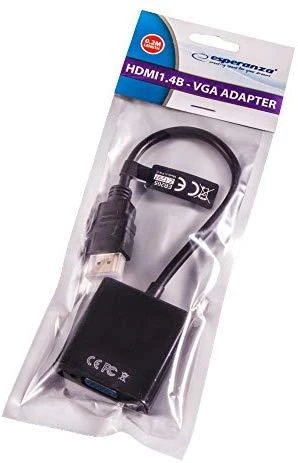 Gembird | Adapterio laidas, vienas prievadas | HDMI | VGA