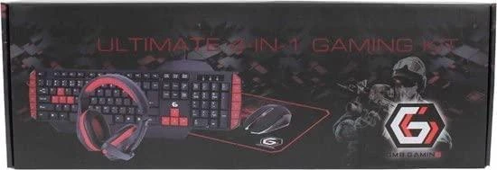 Klaviatūra GEMBIRD Ultimate 4-in-1 Gaming kit US išdėstymas