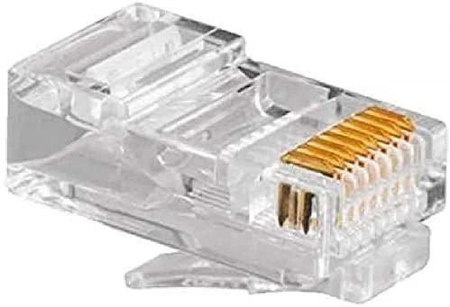GEMBIRD PLUG3UP6/100modulinis LAN kištukas 6u auksinis padengtas - rinkinyje 100 vnt.