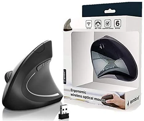 Ergonomiška belaidė pelė Gembird MUSW-ERGO-01