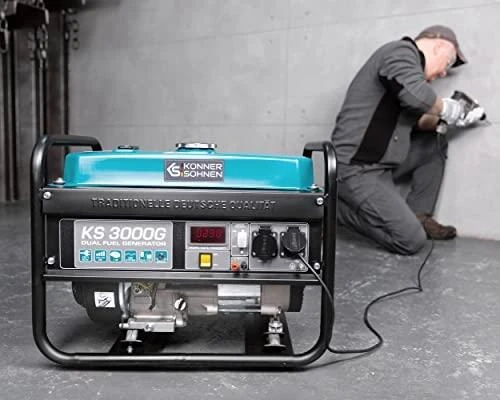 Hibridinis (benzinas/dujos) generatorius Könner & Söhnen, 2,6kW 230V KS 3000 G