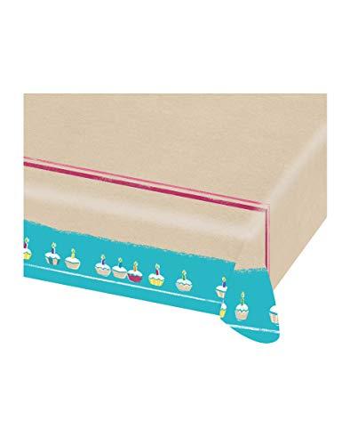 AMSCAN Obrus Happy Birthday - 115x175 cm - 1 vnt. universalus