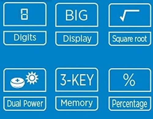 Calculator Genie Calculator 120 B 8-digit mėlyna