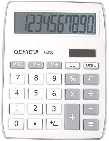 Kalkulator Genie Kalkulator 840S sidabrinė