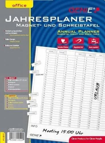 GEI Genie 11512 magnetinė lenta 770 x 560 mm Balta