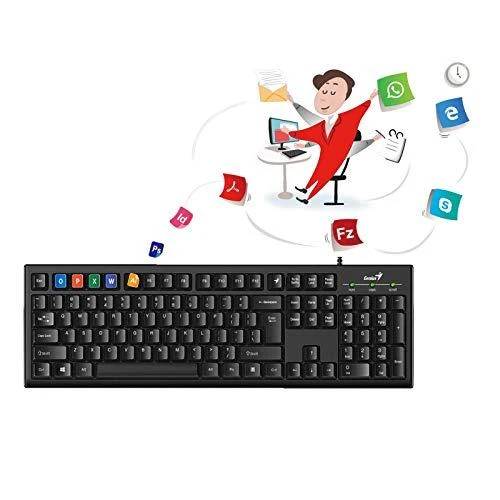 KYE 31300005400 Genius klaviatūra Smart KB-100, Juodas, USB, US