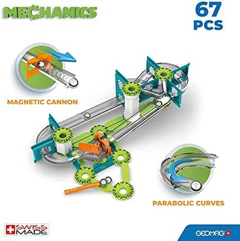 Trefl Geomag Magnetinis konstruktorius - Mechanika - Lenktynių trasa (67 vnt.)