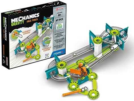 Trefl Geomag Magnetinis konstruktorius - Mechanika - Lenktynių trasa (67 vnt.)