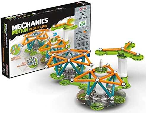 Trefl Geomag Magnetinis konstruktorius - Mechanika - Magnetiniai krumpliaračiai (160 vnt.)