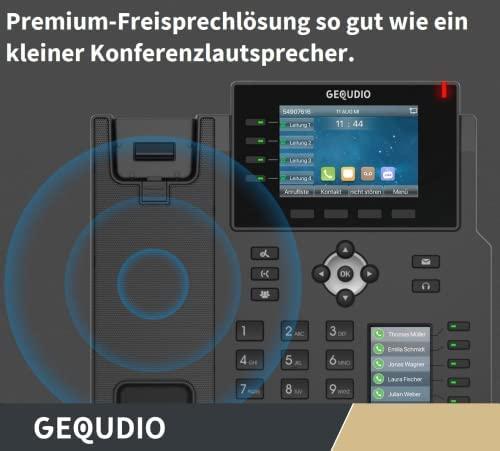 Telefonas GEQUDIO GX5+ Rinkinys telefonu IP su adapteriu