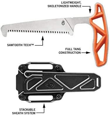 Medžioklinis pjūklas kaulams Gerber Exo-Mod Saw 30-001810, Oranžinis