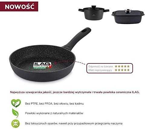 GERLACH GRANITEX PUODAS 4,4 l 28 CM INDUKCINĖ KERAMINĖ DANGA XERA DUR 2