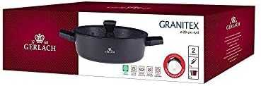 GERLACH GRANITEX PUODAS 4,4 l 28 CM INDUKCINĖ KERAMINĖ DANGA XERA DUR 2