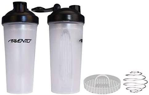 Gertuvė AVENTO Shaker 21WF 600ml Transparent/Juodas