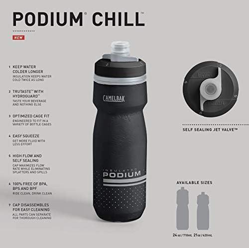 CML CamelBak Podium Chill Dviračiui, Sportai 620 ml Polipropilenas (PP) Juoda, Balta