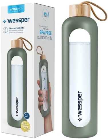 Wessper motyvacinė gertuvė - Activemax Crystalline  1 litras , alyvuogių žalia spalva